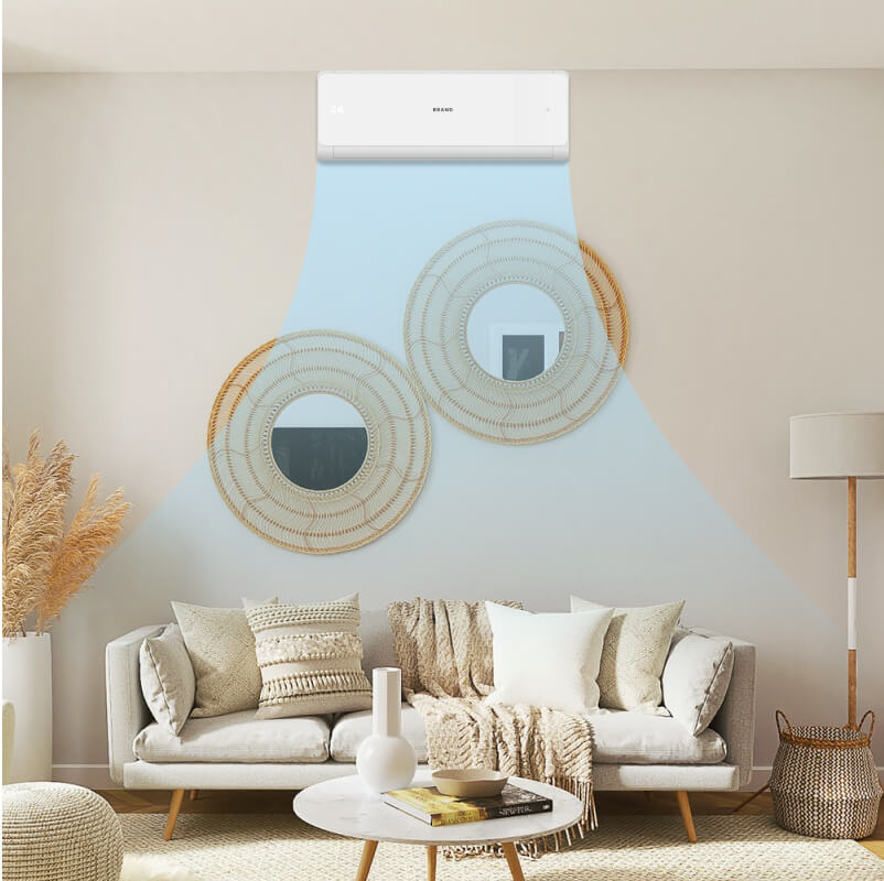 BTU 115V Window-Mounted Air Conditioner with Remote Control White - Imagen 2