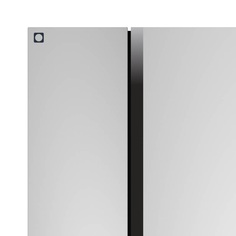 36" Side-by-Side Refrigerator and Freezer with 25 Cubic Ft. Total Capacity, Black - Imagen 3